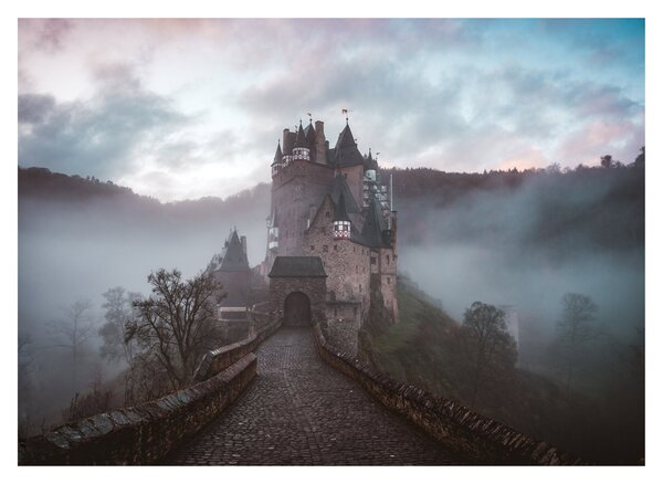 Skleněný obraz - Eltz Castle, Německo (70x50 cm)