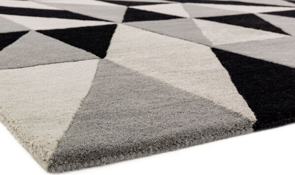 Černý koberec Jigsaw Flag Grey Rozměry: 200x290 cm