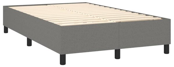 Box spring postel s matrací tmavě šedá 120x200 cm textil 3136422