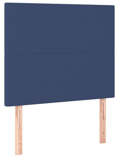 Box spring postel s matrací modrá 80x200 cm textil 3136395