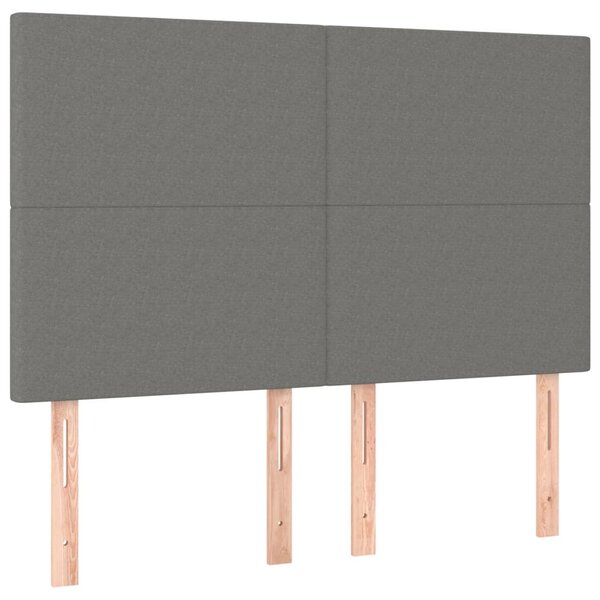 Box spring postel s matrací tmavě šedý 140 x 190 cm textil 3136430