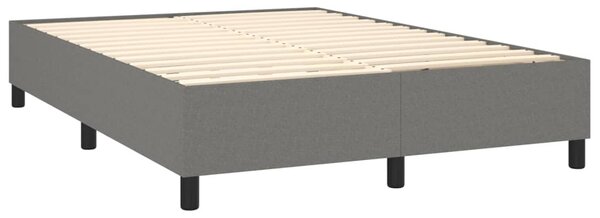 Box spring postel s matrací tmavě šedý 140 x 190 cm textil 3136430