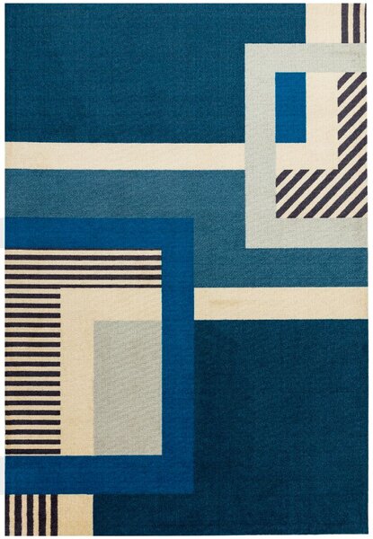 Modrý koberec Iggy 01 Rozměry: 200x290 cm