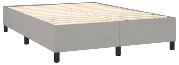 Box spring postel s matrací světle šedá 140 x 200 cm textil 3136837