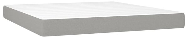 Box spring postel s matrací světle šedá 160 x 200 cm textil 3136605