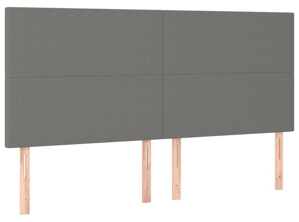Box spring postel s matrací tmavě šedá 160x200 cm textil 3136446