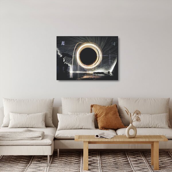 Skleněný obraz - Světelná show v dešti (70x50 cm)