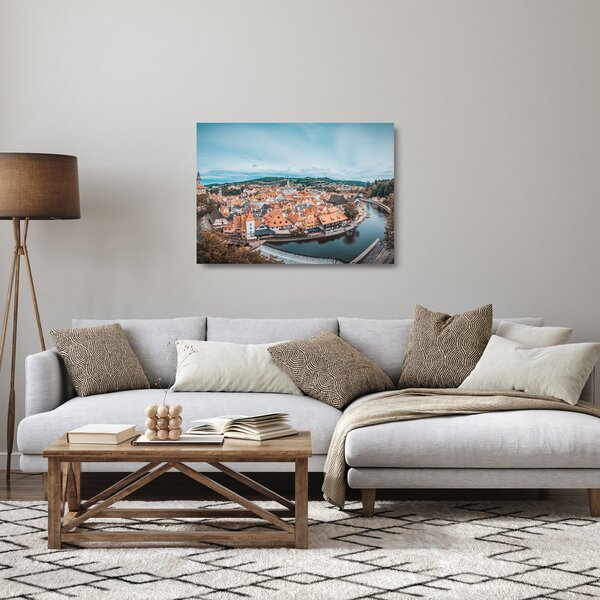 Skleněný obraz - Český Krumlov (70x50 cm)