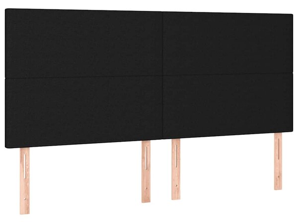 Box spring postel s matrací černá 200x200 cm textil 3136463