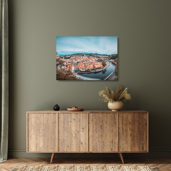 Skleněný obraz - Český Krumlov (70x50 cm)