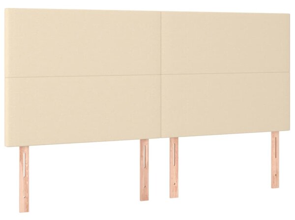 Box spring postel s matrací krémová 180x200 cm textil 3136458