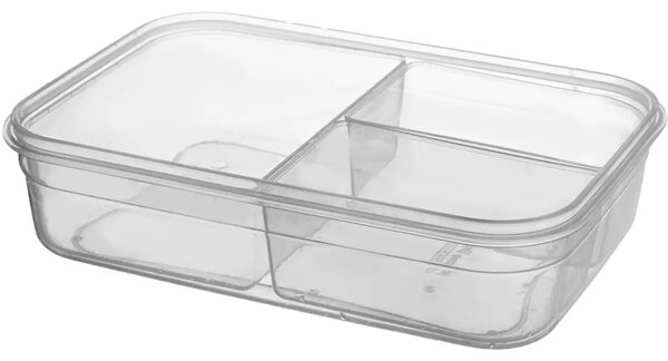 Orion Krabička na jídlo LOCK&LOCK, 3 sekce, 1 L, 21x15x6cm