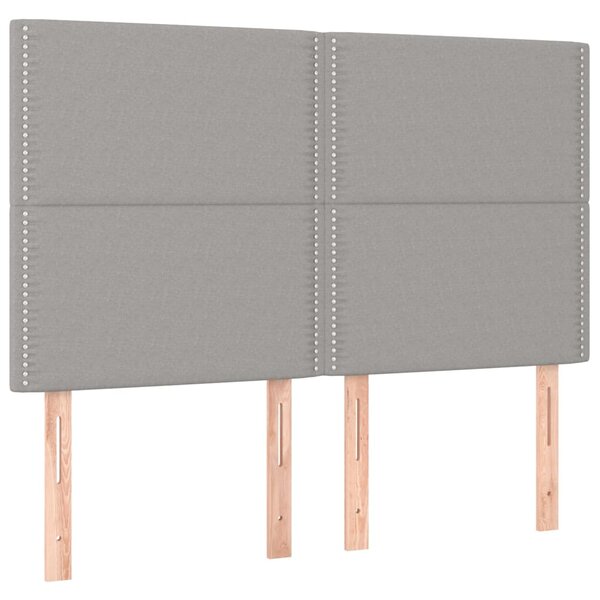 Box spring postel s matrací světle šedá 140 x 200 cm textil 3137077