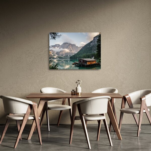 Skleněný obraz - Lake Prags (70x50 cm)
