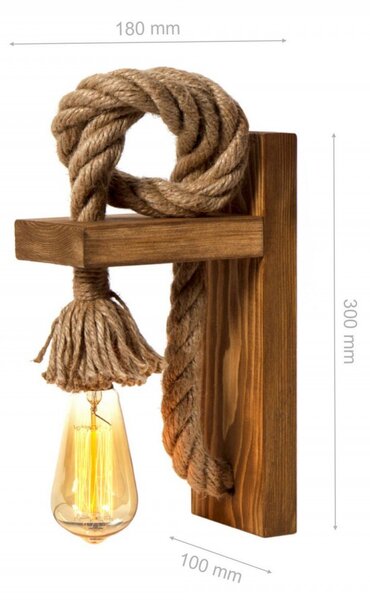 Opviq Nástěnná lampa Ahsap II jedle