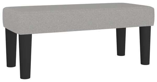 Box spring postel s matrací světle šedá 80 x 200 cm textil 3136789
