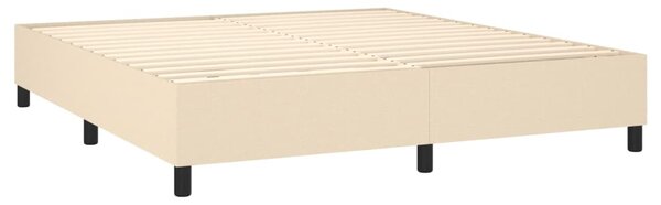 Box spring postel s matrací krémová 180x200 cm textil 3136858