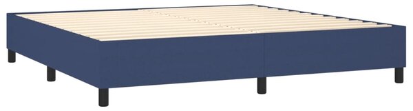 Box spring postel s matrací modrá 200x200 cm textil 3136707