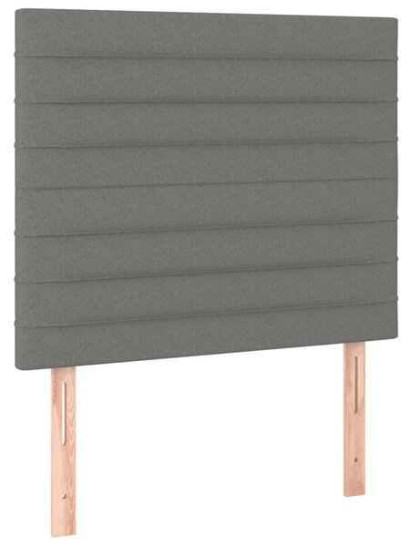 Box spring postel s matrací tmavě šedá 80 x 200 cm textil 3136630