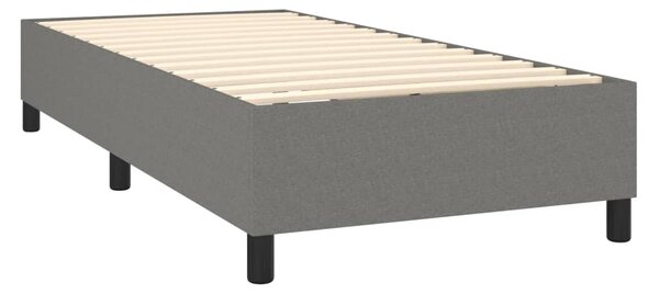 Box spring postel s matrací tmavě šedá 80 x 200 cm textil 3141890