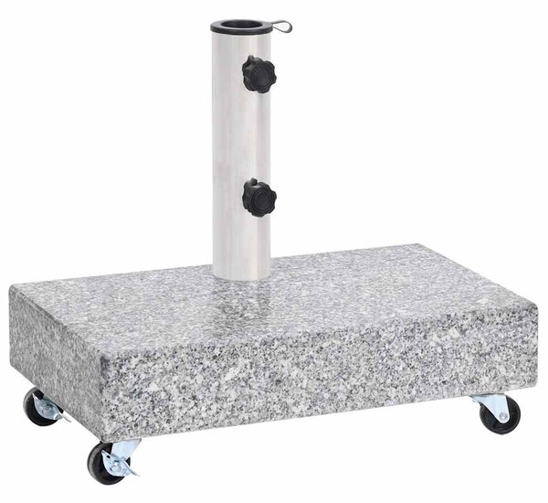Stojan na slunečník světle šedý 45 x 25 x 8,3 cm žula 313666