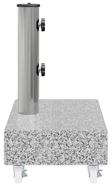 Stojan na slunečník světle šedý 45 x 25 x 8,3 cm žula 313666