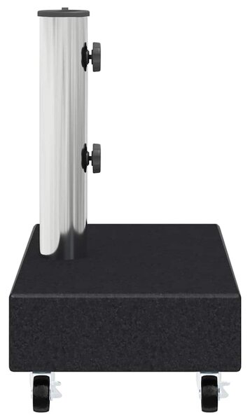 Stojan na slunečník černý 45 x 25 x 8 cm žula 313667