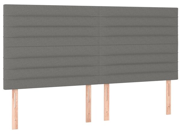 Box spring postel s matrací tmavě šedá 160x200 cm textil 3136686