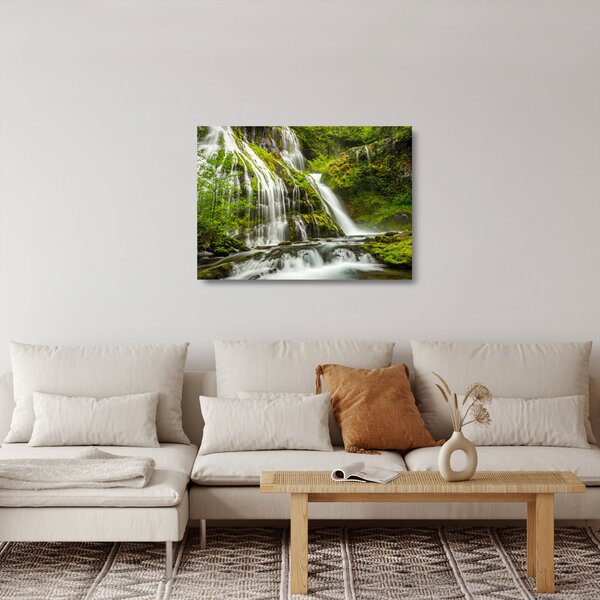 Skleněný obraz - Vodopád, Wind River Valley (70x50 cm)