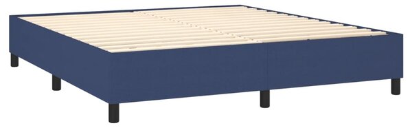 Box spring postel s matrací modrá 160x200 cm textil 3136771