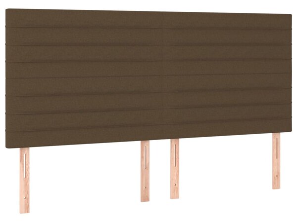 Box spring postel s matrací tmavě hnědá 200x200 cm textil 3136704