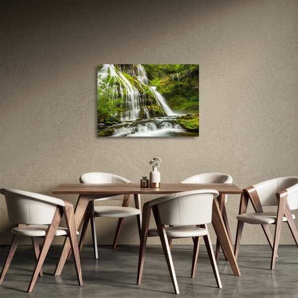 Skleněný obraz - Vodopád, Wind River Valley (70x50 cm)