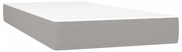 Box spring postel s matrací světle šedá 120x190 cm textil 3269874