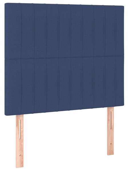 Box spring postel s matrací modrá 80x200 cm textil 3137275