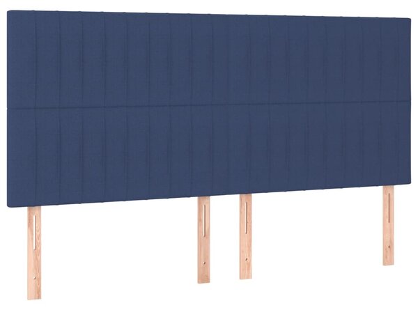 Box spring postel s matrací modrá 160x200 cm textil 3136771