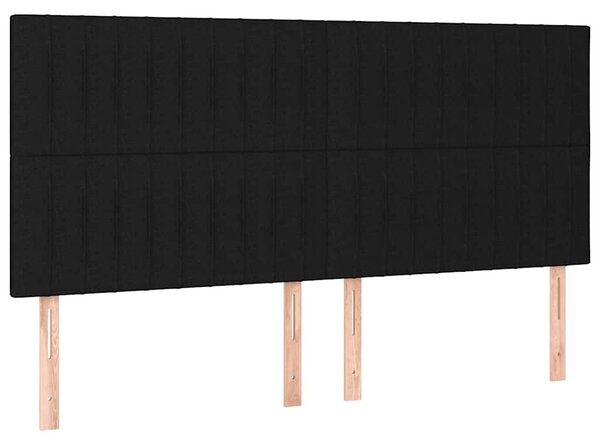Box spring postel s matrací černá 200x200 cm textil 3136783