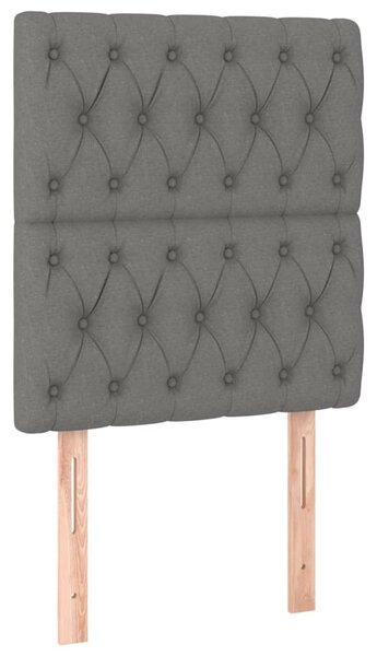 Box spring postel s matrací tmavě šedá 80 x 200 cm textil 3137350