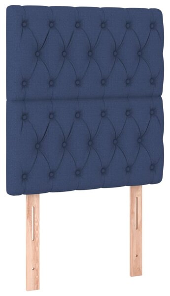 Box spring postel s matrací modrá 80x200 cm textil 3136795