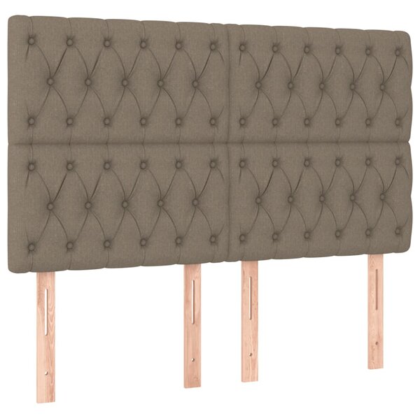 Box spring postel s matrací taupe 160x200 cm textil 3136849