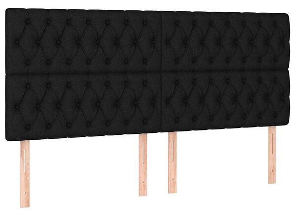 Box spring postel s matrací černá 180x200 cm textil 3136855