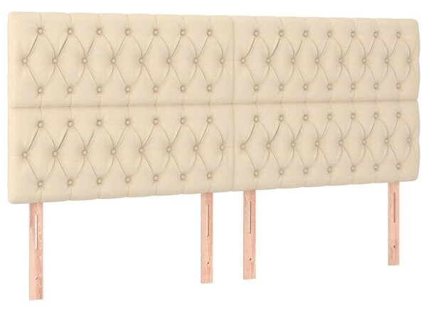 Box spring postel s matrací krémová 180x200 cm textil 3136858