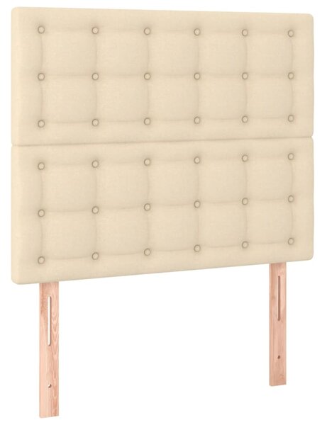 Box spring postel s matrací krémová 90x190 cm textil 3137442