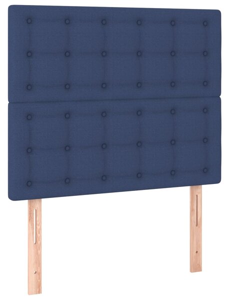 Box spring postel s matrací modrá 80x200 cm textil 3136875