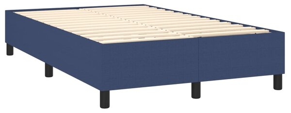 Box spring postel s matrací modrá 120x200 cm textil 3136907