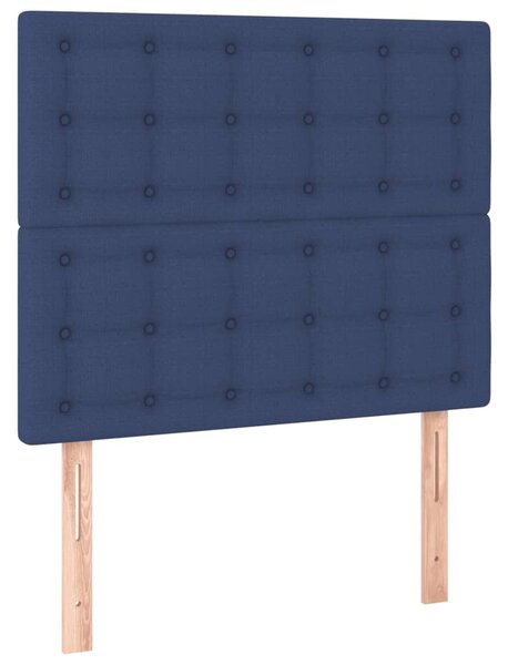 Box spring postel s matrací modrá 120x200 cm textil 3136907