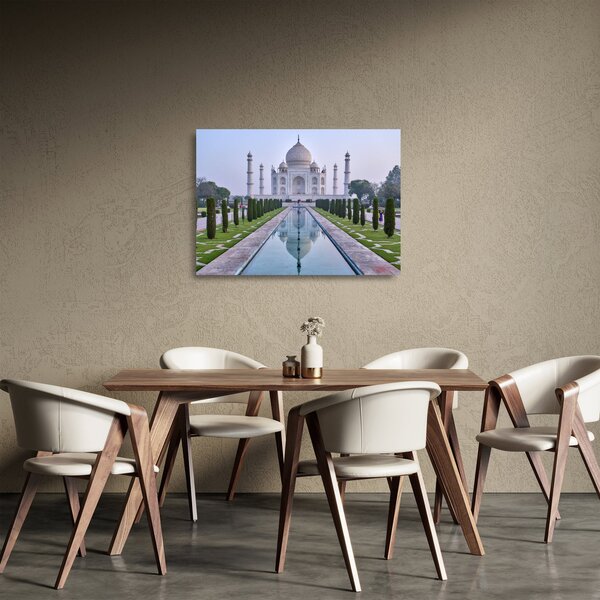 Skleněný obraz - Taj Mahal za východu slunce (70x50 cm)