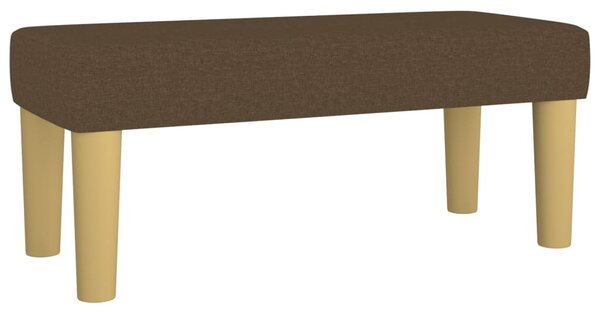 Box spring postel s matrací tmavě hnědá 90x190 cm textil 3137200
