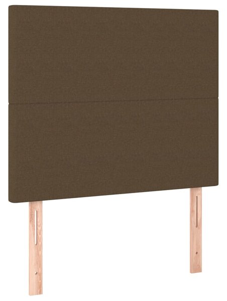 Box spring postel s matrací tmavě hnědá 80x200 cm textil 3136952