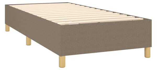 Box spring postel s matrací taupe 80x200 cm textil 3142533
