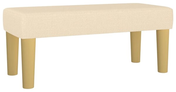 Box spring postel s matrací krémová 90x190 cm textil 3137202